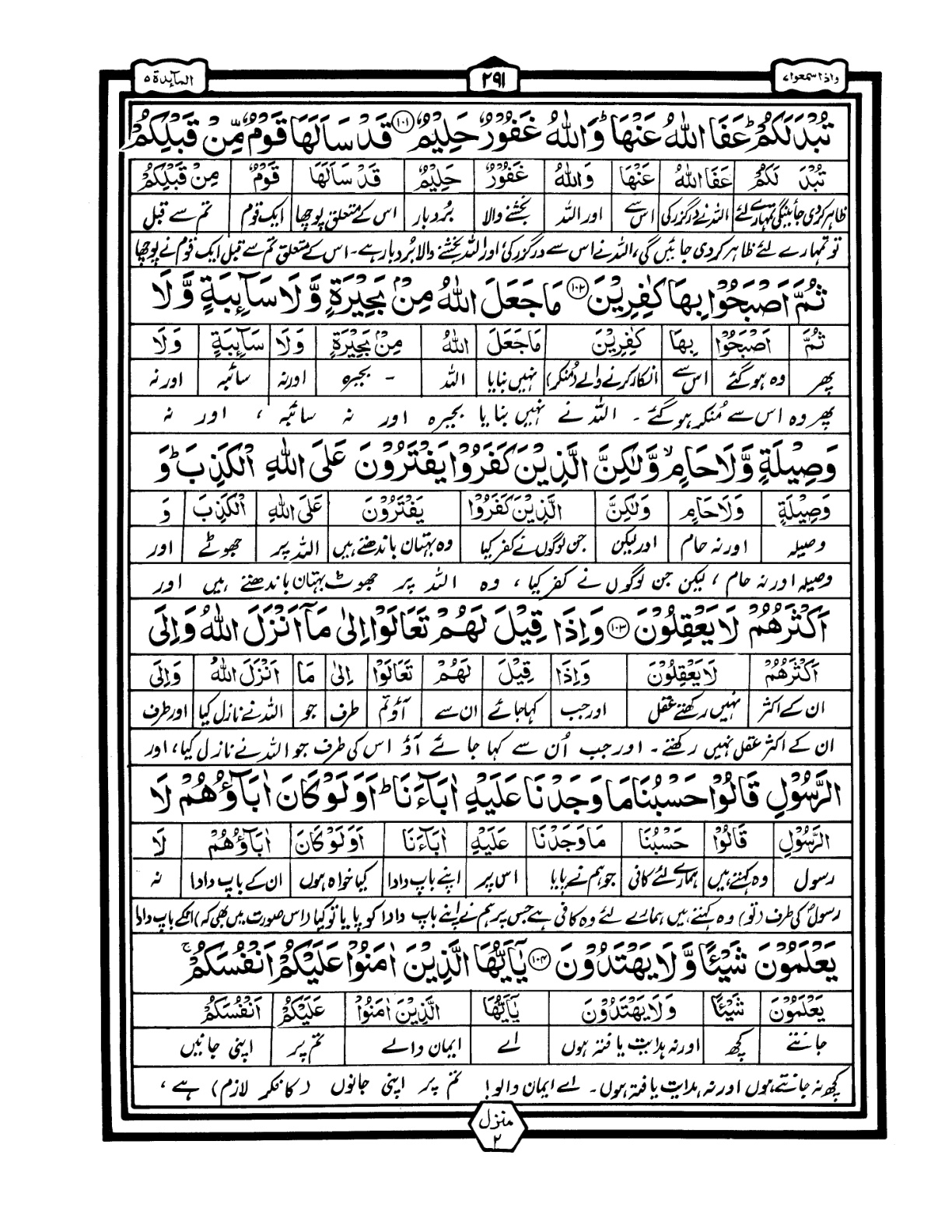Quran Urdu Parah 7 Page 7