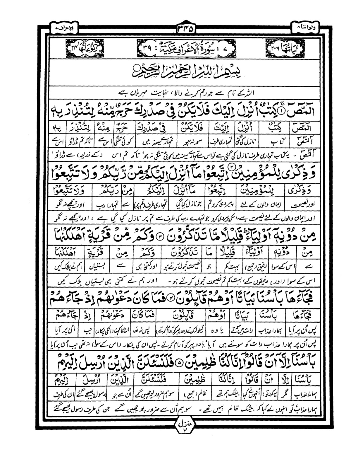 Quran Urdu Parah 8 Page 19