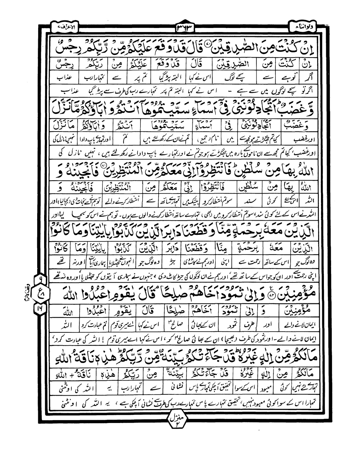 Quran Urdu Parah 8 Page 37