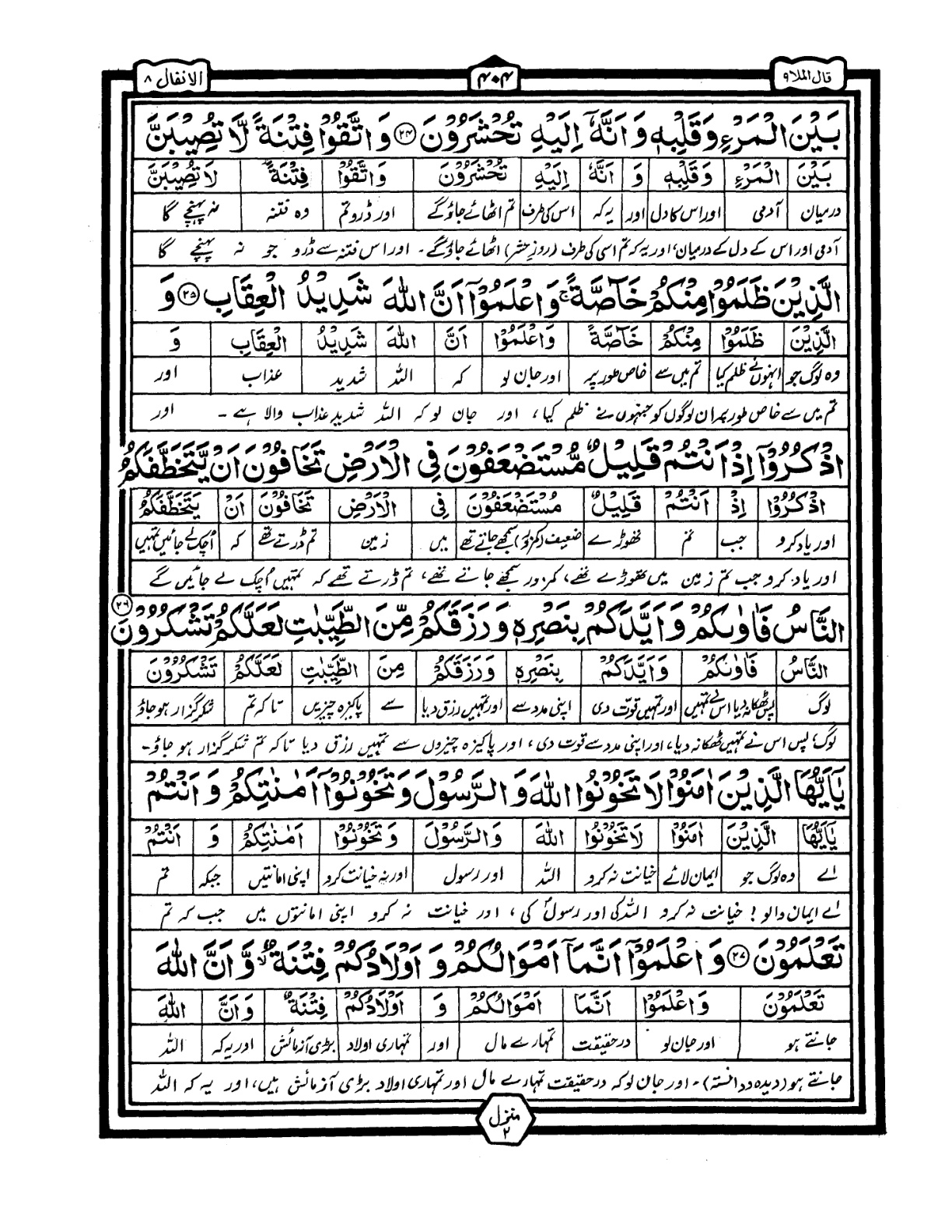 Quran Urdu Parah 9 Page 37
