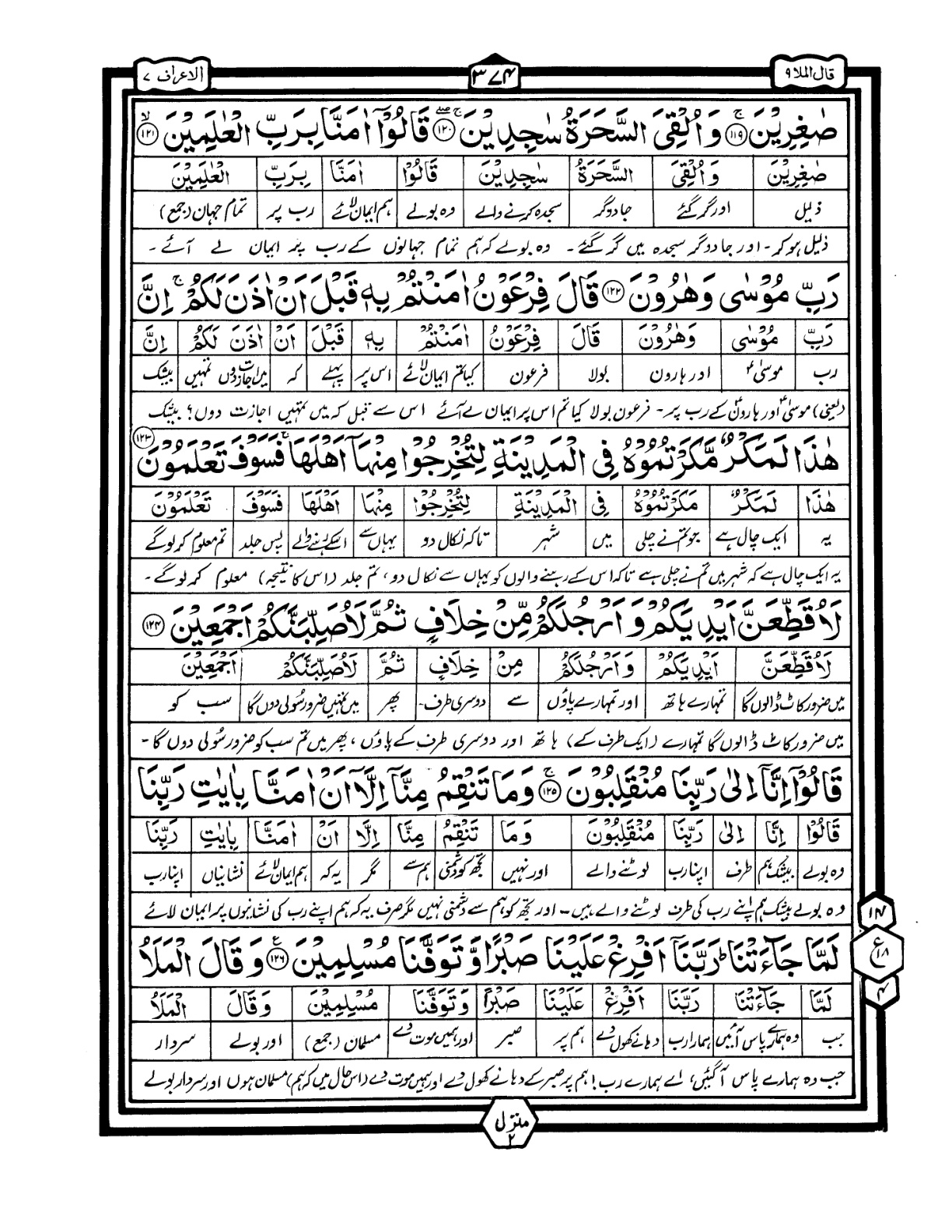 Quran Urdu Parah 9 Page 7